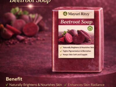 Beetroot Soap with Olive Oil and Shea Butter - 100g