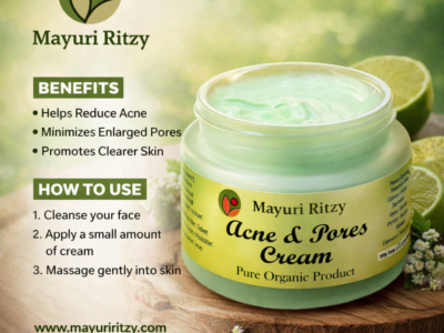 Acne and Pores Cream with Neem and Vitamin C - 100g
