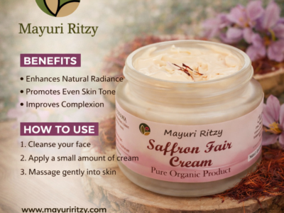 Saffron Fairness Cream with Cedarwood and Jojoba Oil - 100g