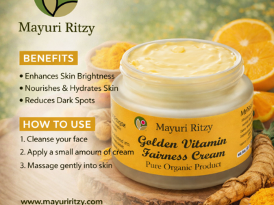 Golden Vitamin Fairness Cream with Natural Preservatives - 100g