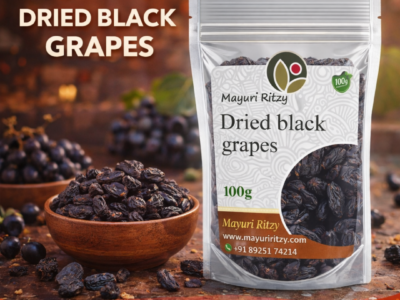 Healthy Snack – Dried Black Grapes with Seed 100G