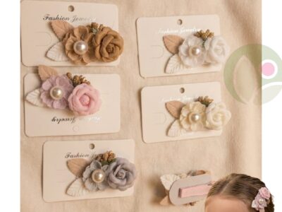 Floral Pearl Hair Clips