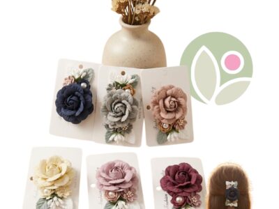 Handcrafted Floral Hair Clips