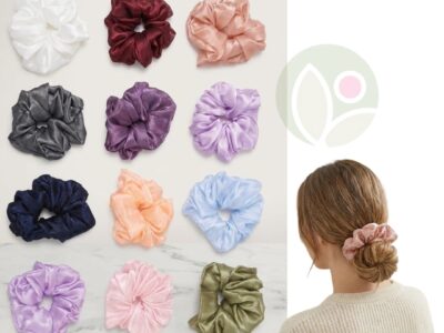 Silk Satin Hair Scrunchies