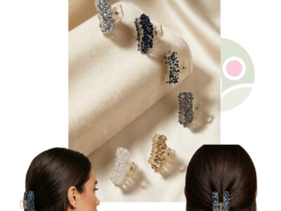 Crystal Embellished Hair Claw Clips