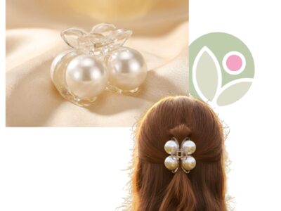 Pearl Bloom Hair Claw Clip